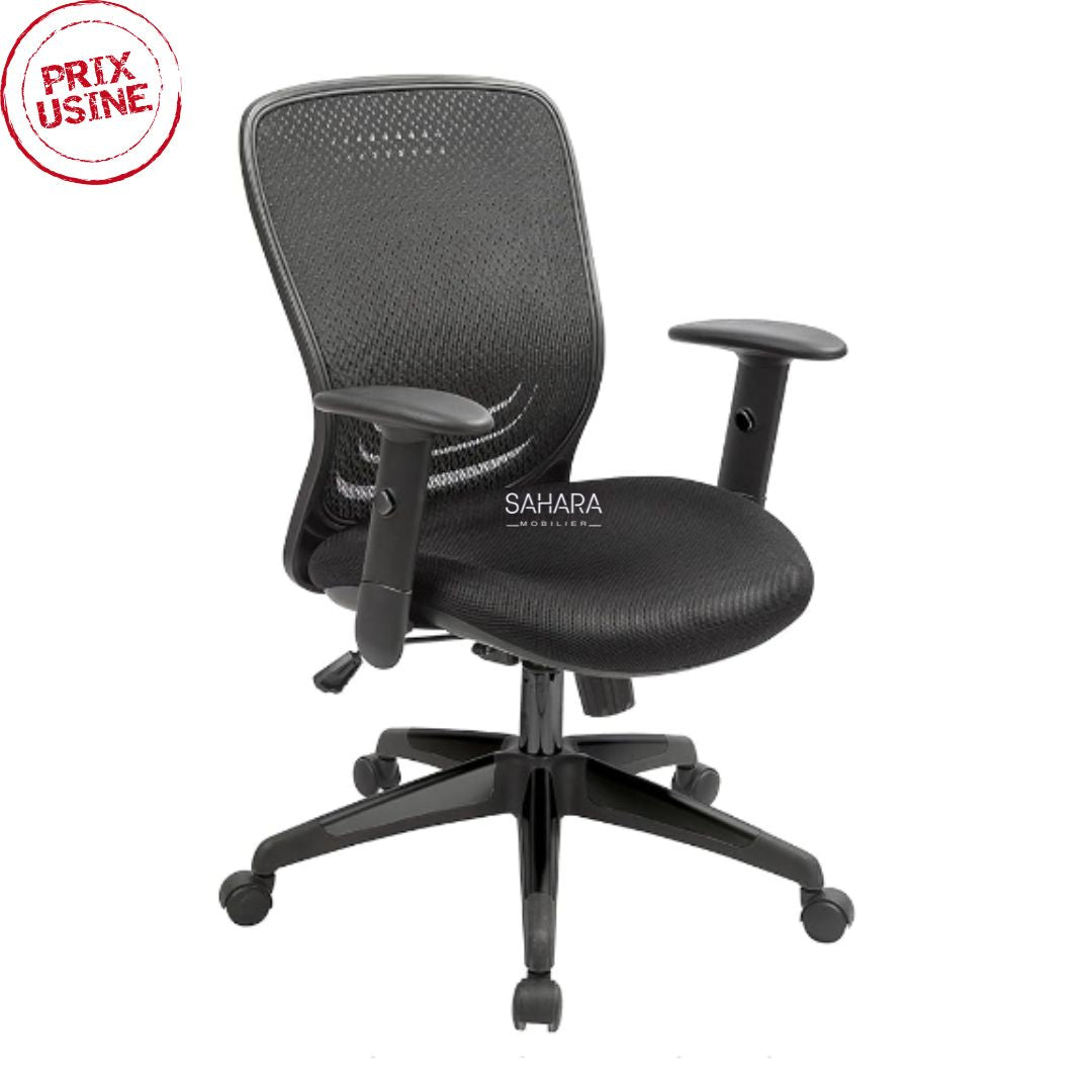 Contrôle de tension d'inclinaison. Inclinaison pivotante
Fonction de verrouillage d'inclinaison
Inclinaison synchro
Hauteur du siège réglable
Siège cascade, accoudoirs réglables en hauteur
Piètements PVC